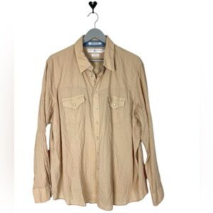 Tommy Hilfiger size 22 pearl snap shirt top gauzy textured fabric Western style
